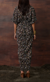 ASMARA DRESS - BLACK BOTANICAL