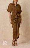 DESIGNER SAMPLE ASMARA DRESS (BRONZE) - DSS7
