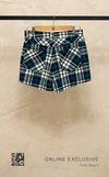 ONLINE EXCUSIVE CITA SKORT BLUE GREEN TARTAN