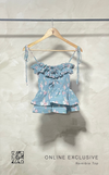 ONLINE EXCLUSIVE NAMIBIA TOP POWDER BLUE FLORAL