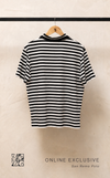 ONLINE EXCLUSIVE SAN REMO POLO WHITE STRIPES
