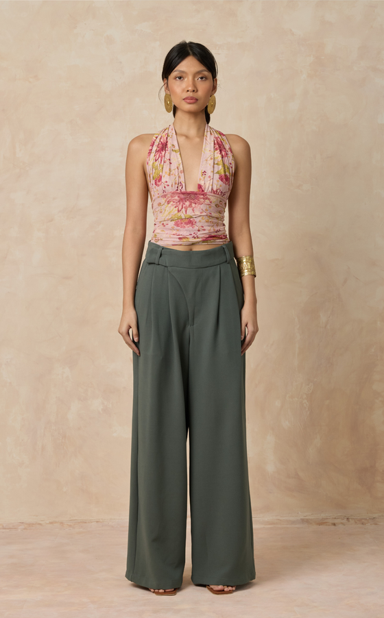 CATALAN TOP - PINK FLORAL (PRE ORDER)