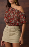 ATTA TOP - ORANGE GEO