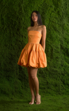 ANNAPURNA DRESS - ORANGE SEERSUCKER (PRE ORDER)