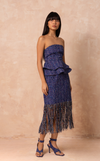 SULU SKIRT - BLUE TWEED (PRE ORDER)