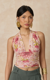 CATALAN TOP - PINK FLORAL (PRE ORDER)