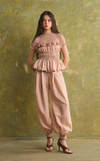 MATERA TOP - BLUSH STRIPES