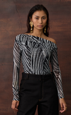 FREYJA TOP -  BLACK VEINS