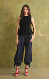 BRISBANE TOP - BLACK LINEN