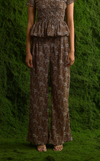BALI PANTS - GREEN & BROWN PAISLEY