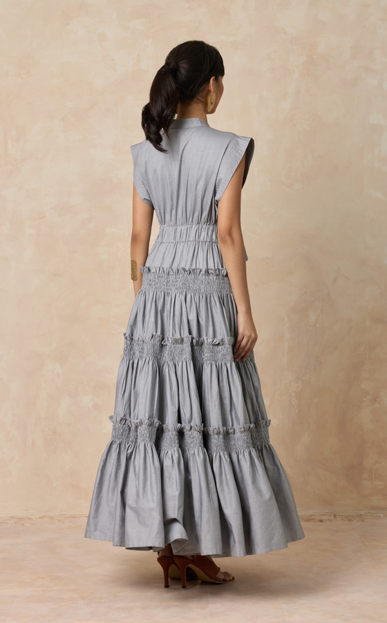 AKITA LONG DRESS - GRAY