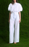 BALI PANTS - WHITE COTTON STRIPES