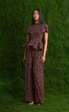 SYDNEY TOP - VERMILION GREEN LOTUS