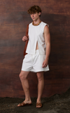 YILMAZ TOP - WHITE OXFORD