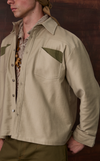 TEHRAN OVERSHIRT - LIGHT BEIGE TWILL