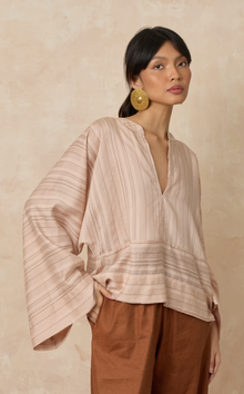  PORTOFINO TOP - BLUSH STRIPES