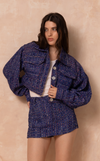 BOSTON TAILORED JACKET - BLUE TWEED (PRE ORDER)
