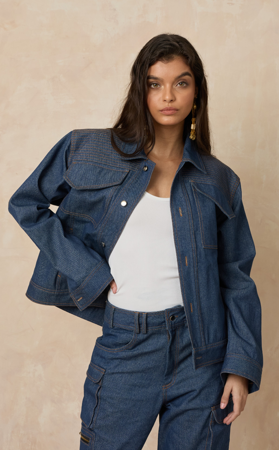 VERMONT WOMEN'S  JACKET - DENIM (PRE ORDER)