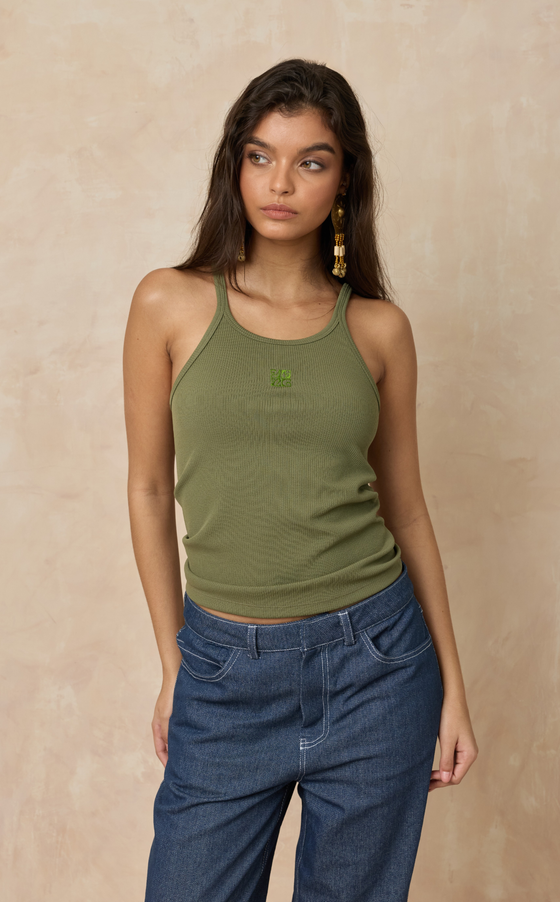 TONIA TANK TOP - OLIVE