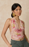 CATALAN TOP - PINK FLORAL (PRE ORDER)
