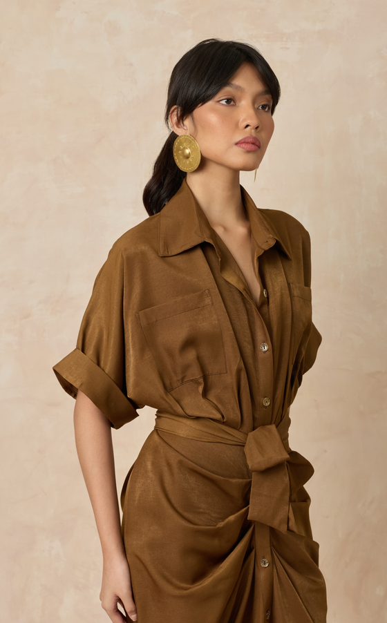 ASMARA DRESS - BRONZE