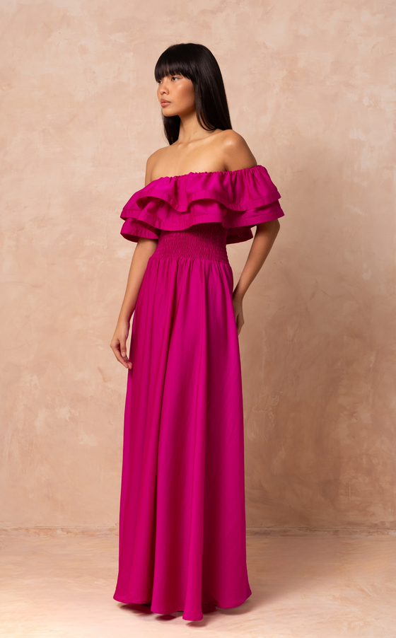 IBIZA LONG DRESS - BOUGAINVILLEA (PRE ORDER)