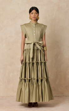  AKITA LONG DRESS - TAUPE