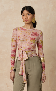  BAGHDAD LONG SLEEVES - PINK FLORAL (PRE ORDER)