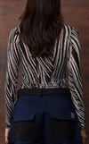 ARA LONG SLEEVES TOP - BLACK VEINS