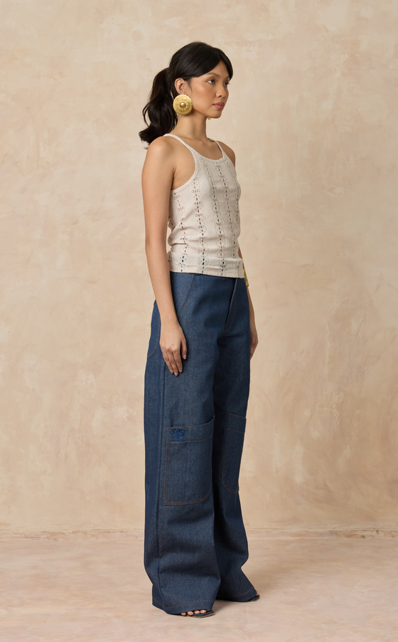 COLORADO CARGO PANTS - BLUE DENIM (PRE ORDER)