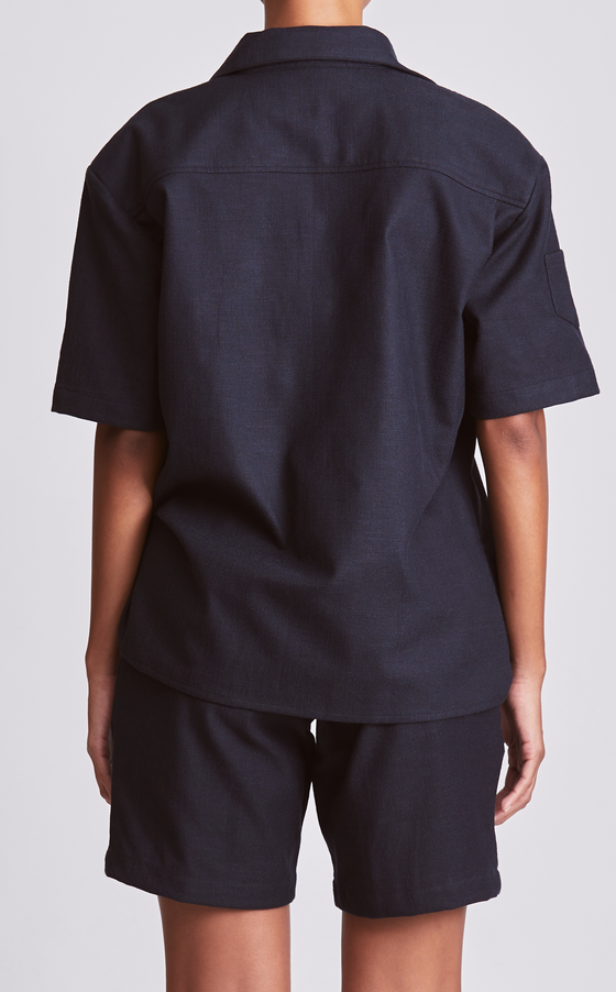 KINGSTON SHORTS - BLACK LINEN