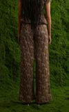 BALI PANTS - GREEN & BROWN PAISLEY