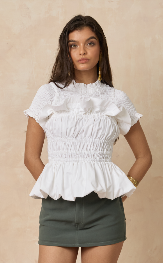 MATERA TOP - WHITE