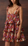 ACAPULCO MINI DRESS - ORANGE FLORAL