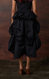 CATTLEYA SKIRT - BLACK SEERSUCKER (PRE ORDER)