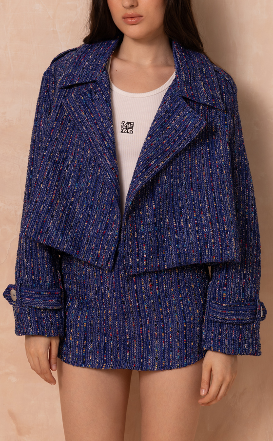 PORTO JACKET - BLUE TWEED