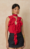 ALHAMBRA TOP - SCARLET