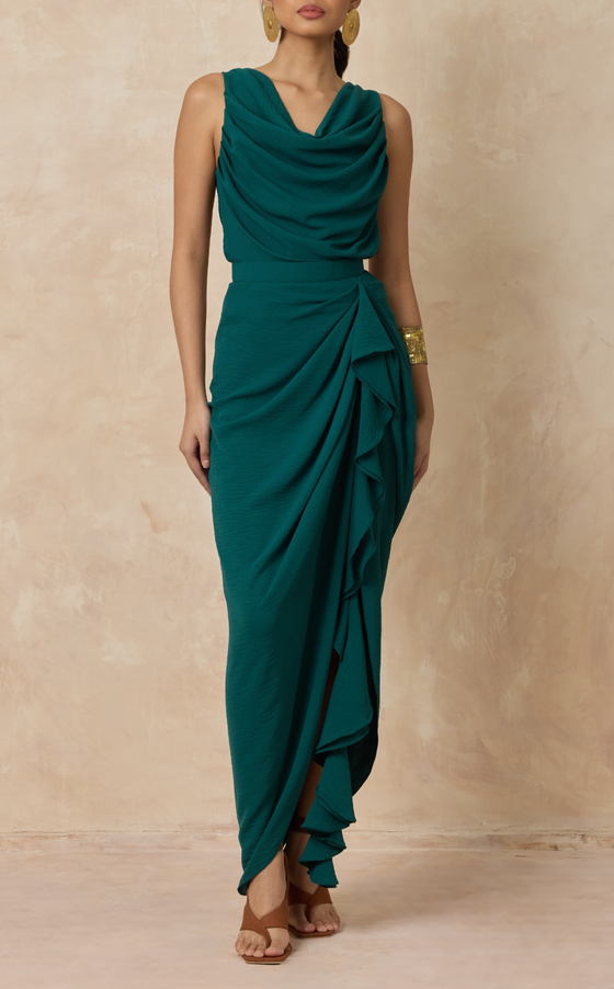 FLORA LONG SKIRT - MOSS (PRE ORDER)