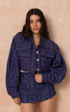 BOSTON TAILORED JACKET - BLUE TWEED (PRE ORDER)