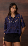 SAN REMO POLO - NAVY BLUE EYELET