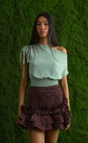 VALLETA SKIRT - VERMILION GREEN LOTUS