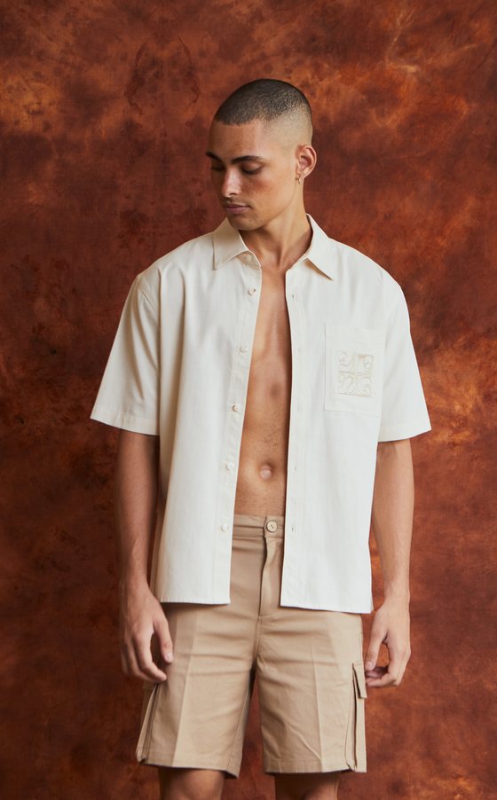 IAGO POLO - CREAM LINEN