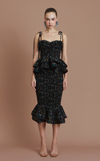 VENEZIA MIDI SKIRT -  VINTAGE BLACK FLORAL