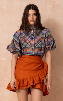  CAMIA TOP - PACIFIC PLAID