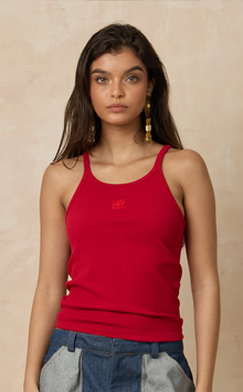  TONIA TANK TOP - SCARLET