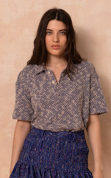  SAN REMO POLO - BLUE KNITS