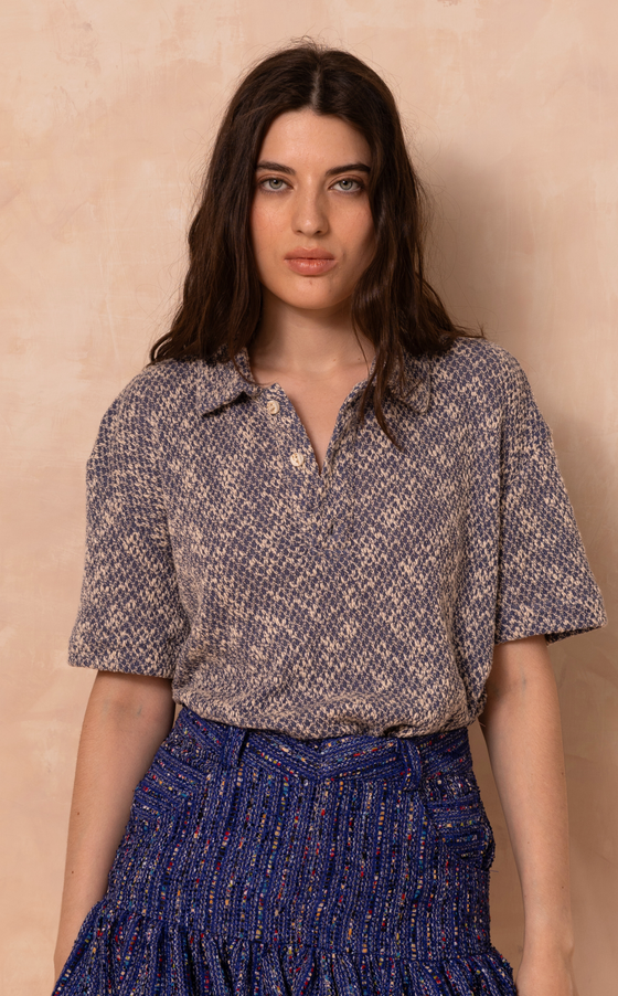 SAN REMO POLO - BLUE KNITS