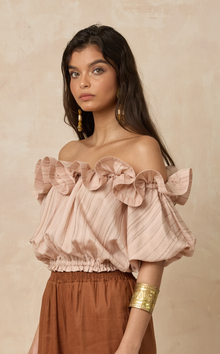  VIERA TOP - BLUSH STRIPES