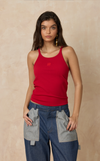 TONIA TANK TOP - SCARLET