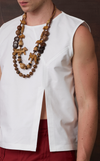 YILMAZ TOP - WHITE OXFORD
